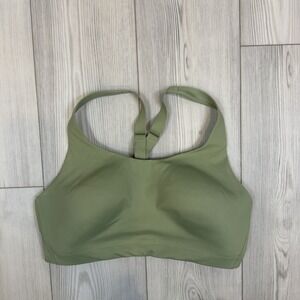 Athleta Advance Bra Green Racerback Activewear Sports Bra 405744 Size 38D